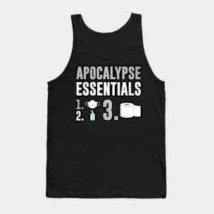 Apocalypse Essentials Mask Toilet Paper Sanitizer 2020 Tank Top